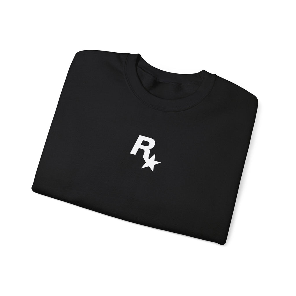 Black GTA VI Cover Crewneck Sweatshirt - GTA Accessories