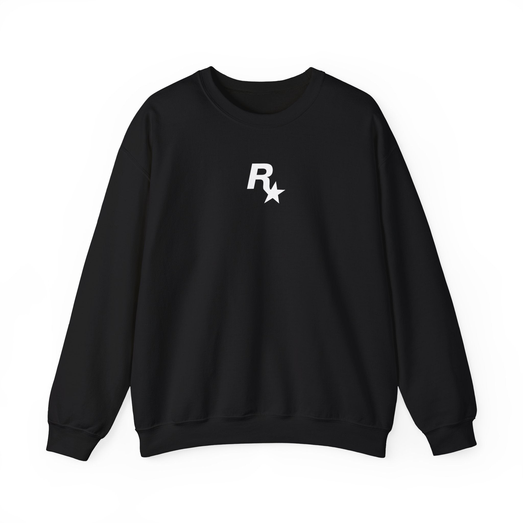 Black GTA VI Cover Crewneck Sweatshirt - GTA Accessories