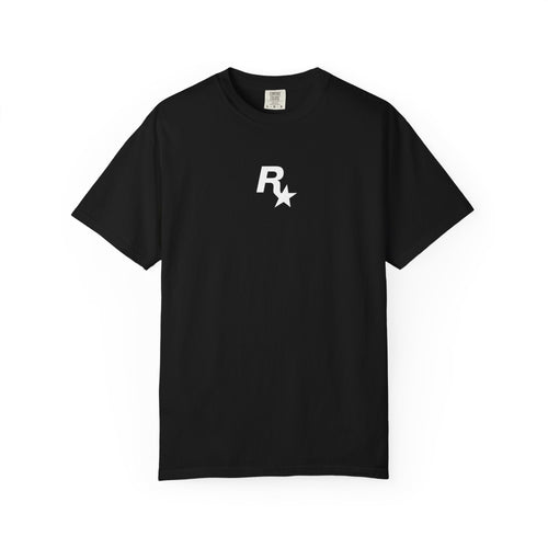 Black Rockstar + GTA VI Logo Shirt - GTA Accessories
