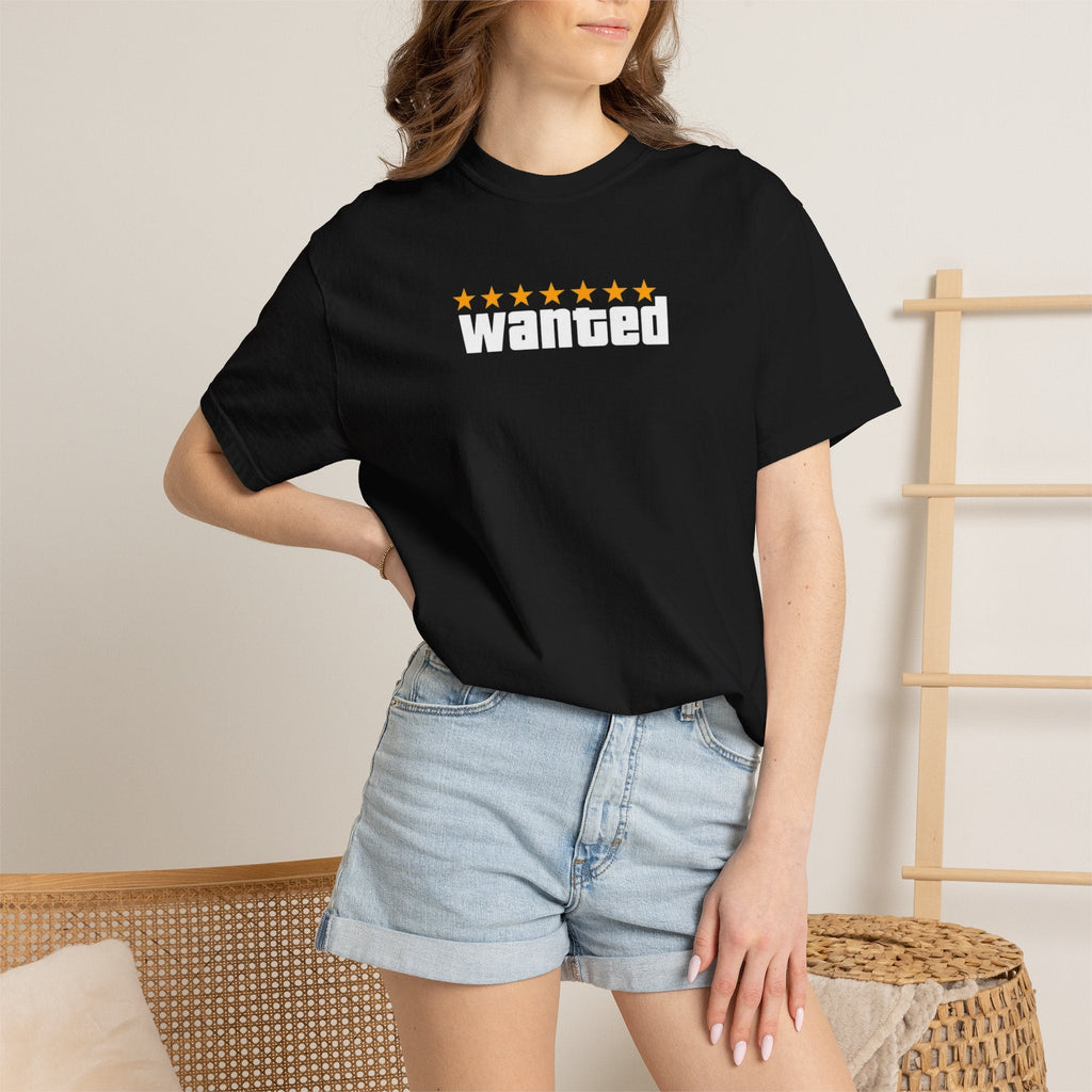 Black Wanted Logo Shirt - GTA Accessories