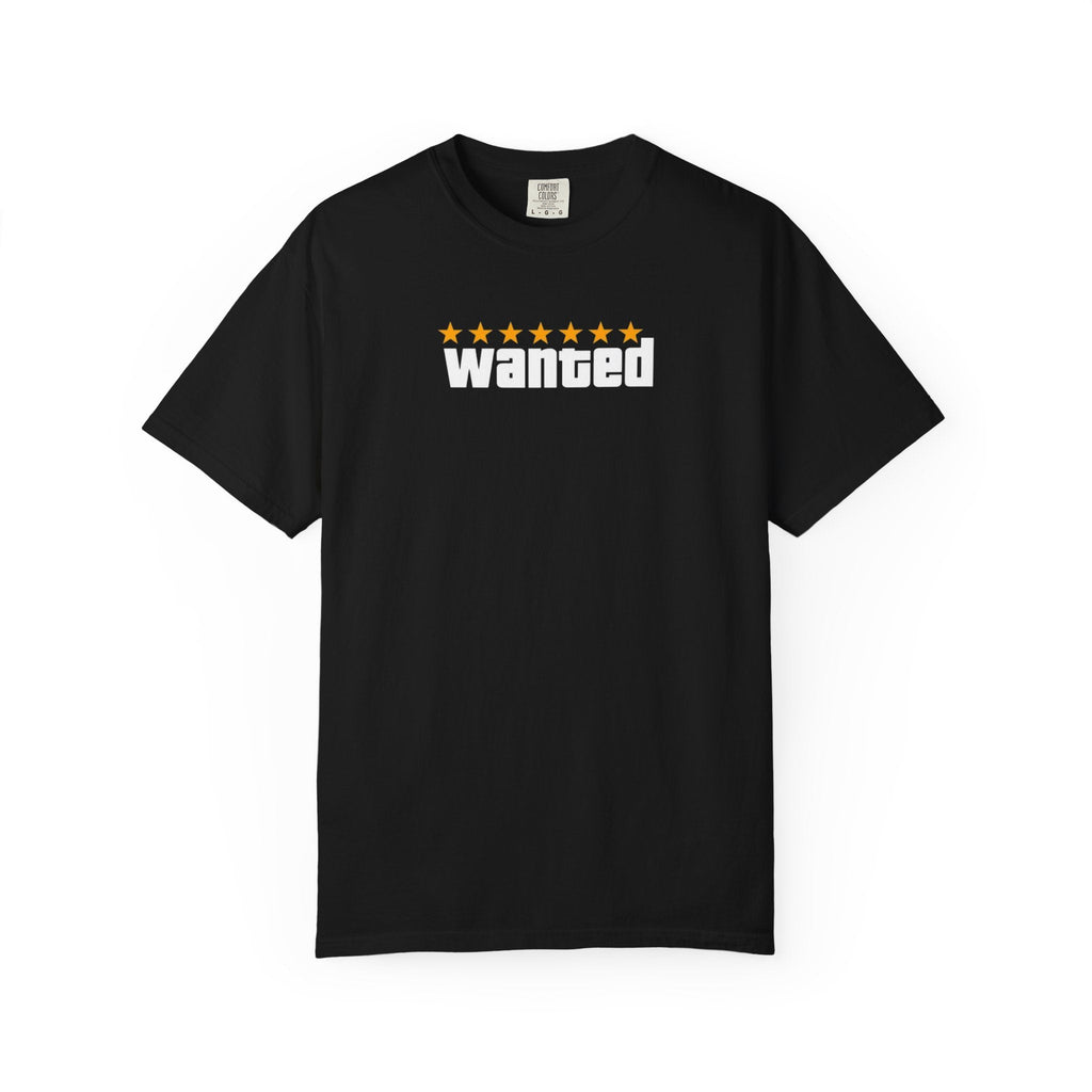 Black Wanted Logo Shirt - GTA Accessories