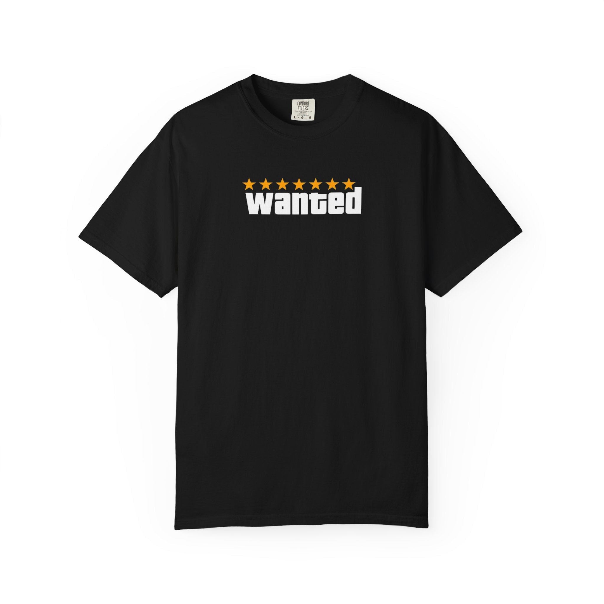 Black Wanted Logo Shirt - GTA Accessories