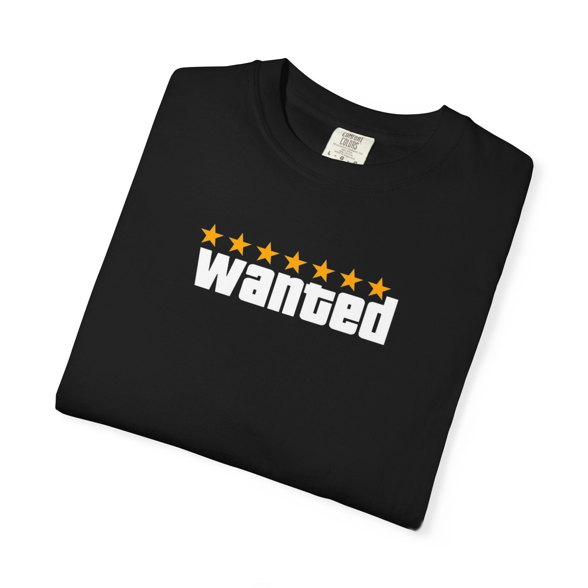 Black Wanted Logo Shirt - GTA Accessories