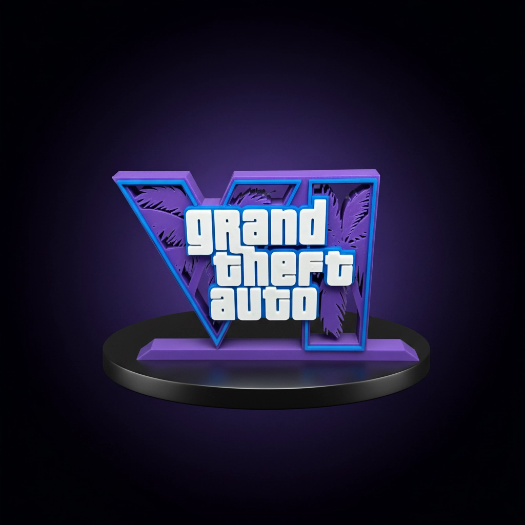 GTA 3D Logo Stand