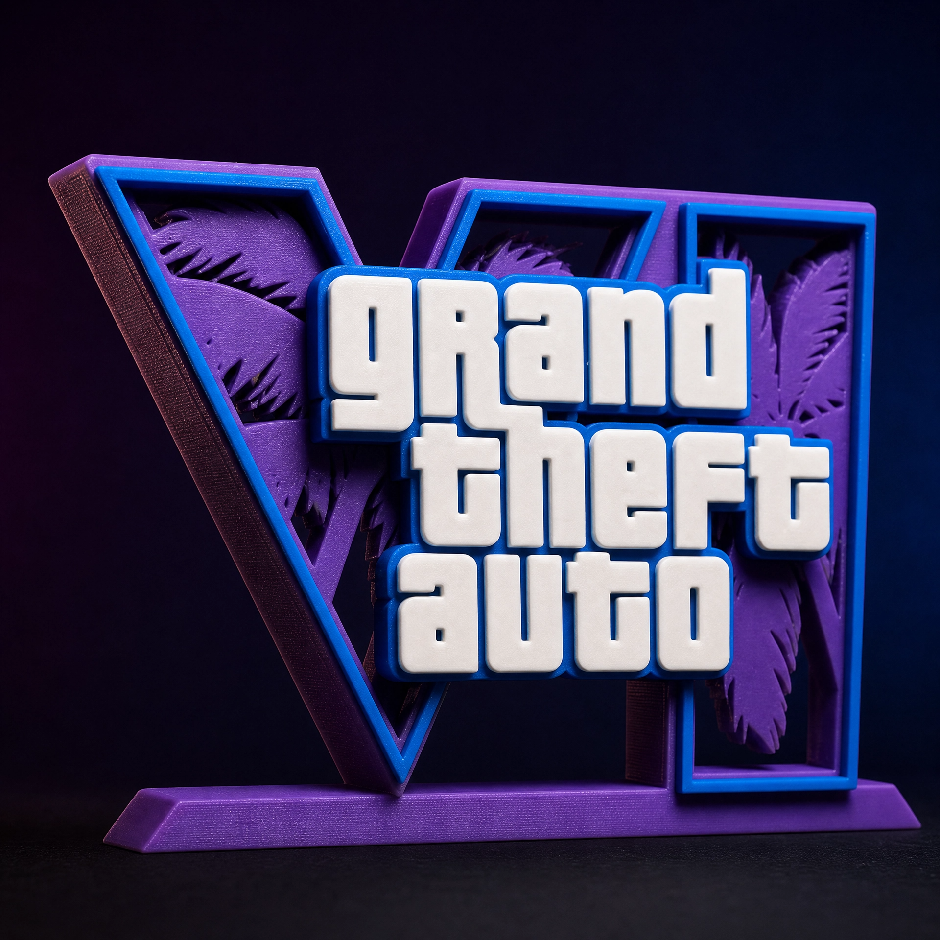 GTA 3D Logo Stand
