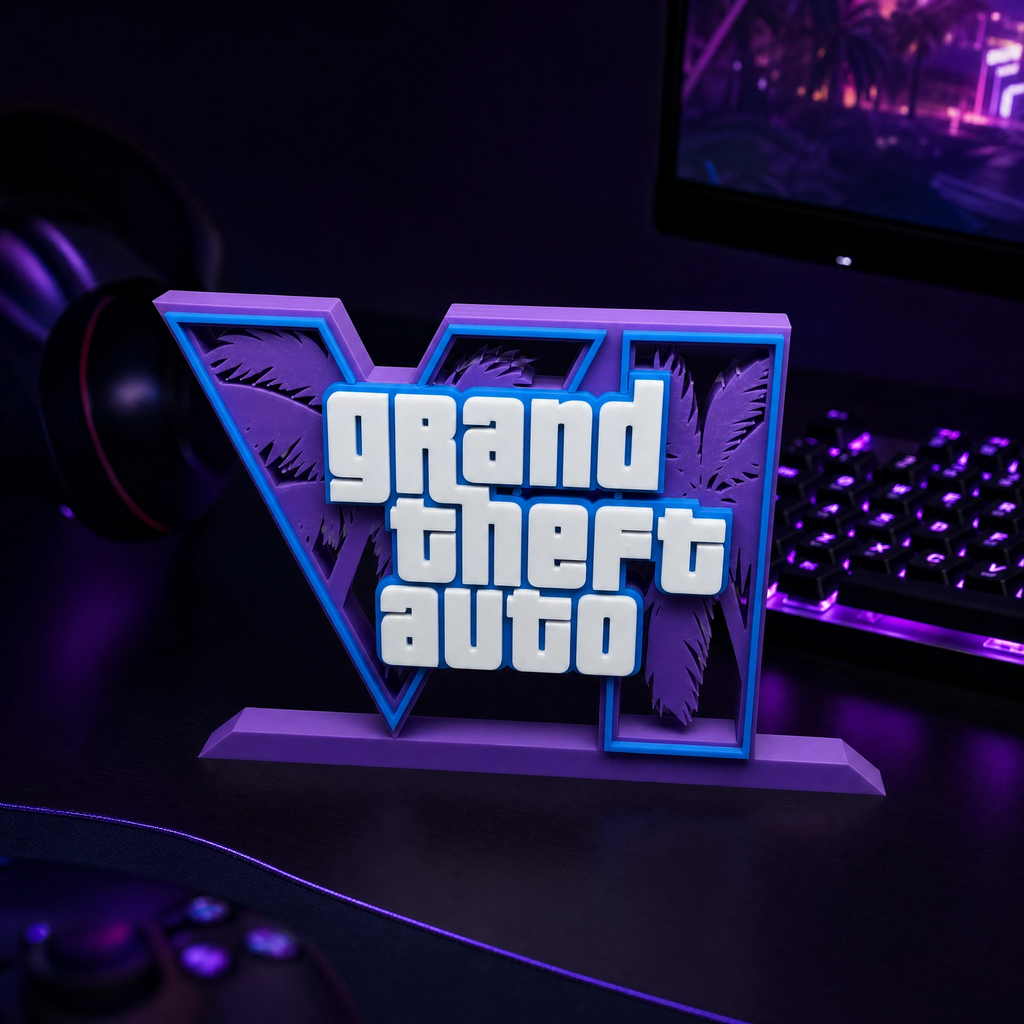 GTA 3D Logo Stand