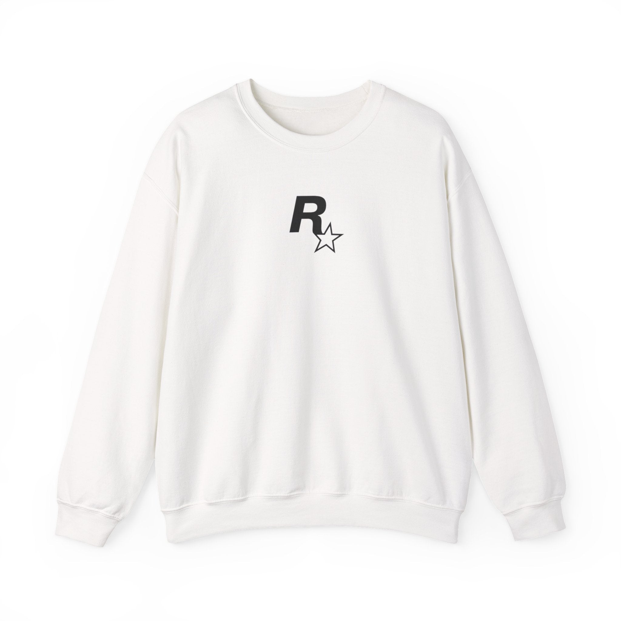 White GTA VI Cover Crewneck Sweatshirt - GTA Accessories