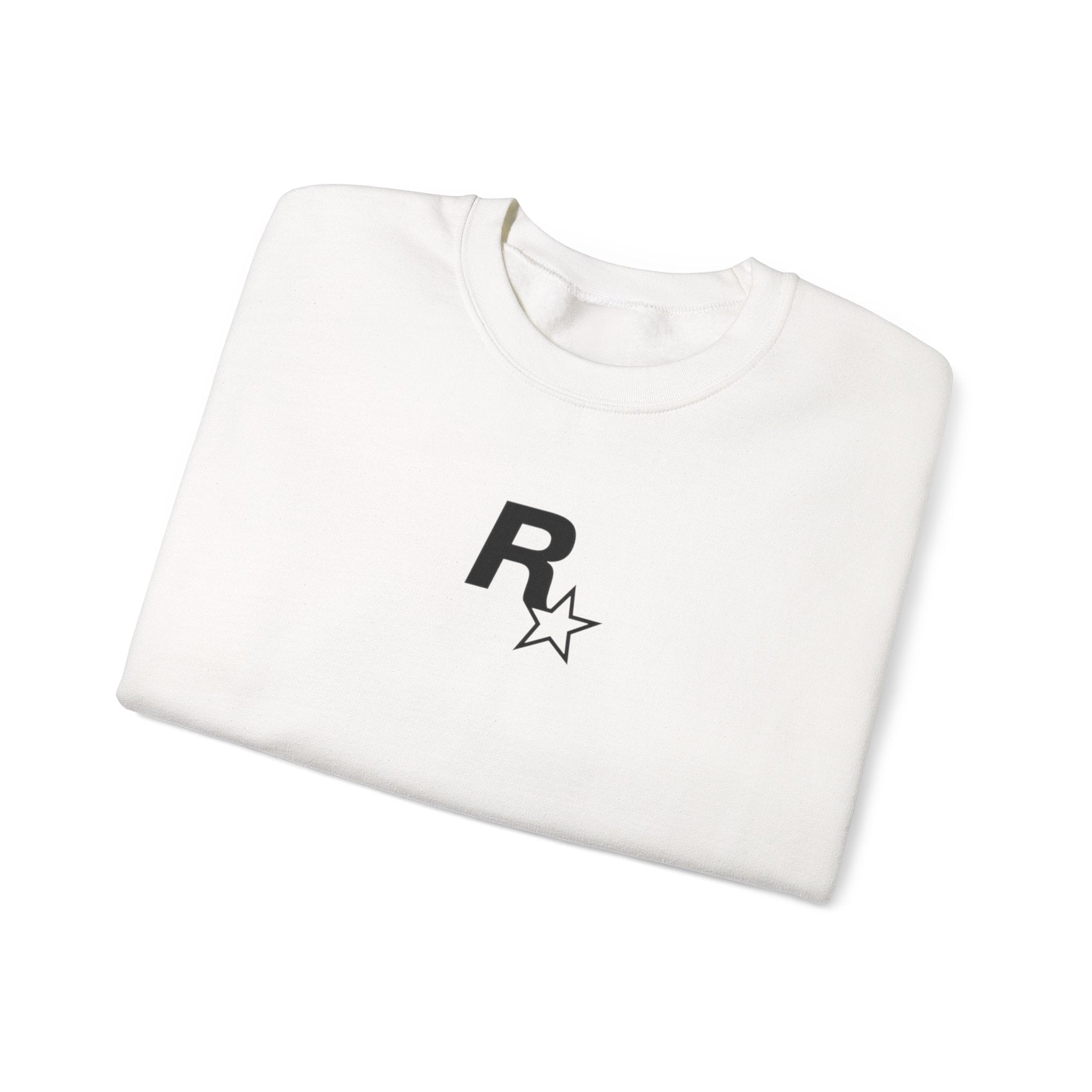 White GTA VI Cover Crewneck Sweatshirt - GTA Accessories