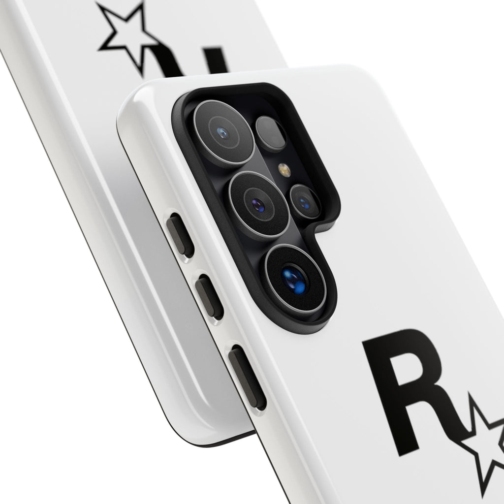 White Rockstar Logo Tough Cases - GTA Accessories
