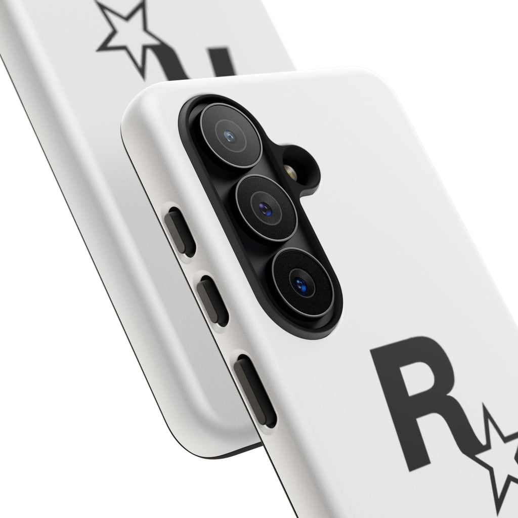 White Rockstar Logo Tough Cases - GTA Accessories