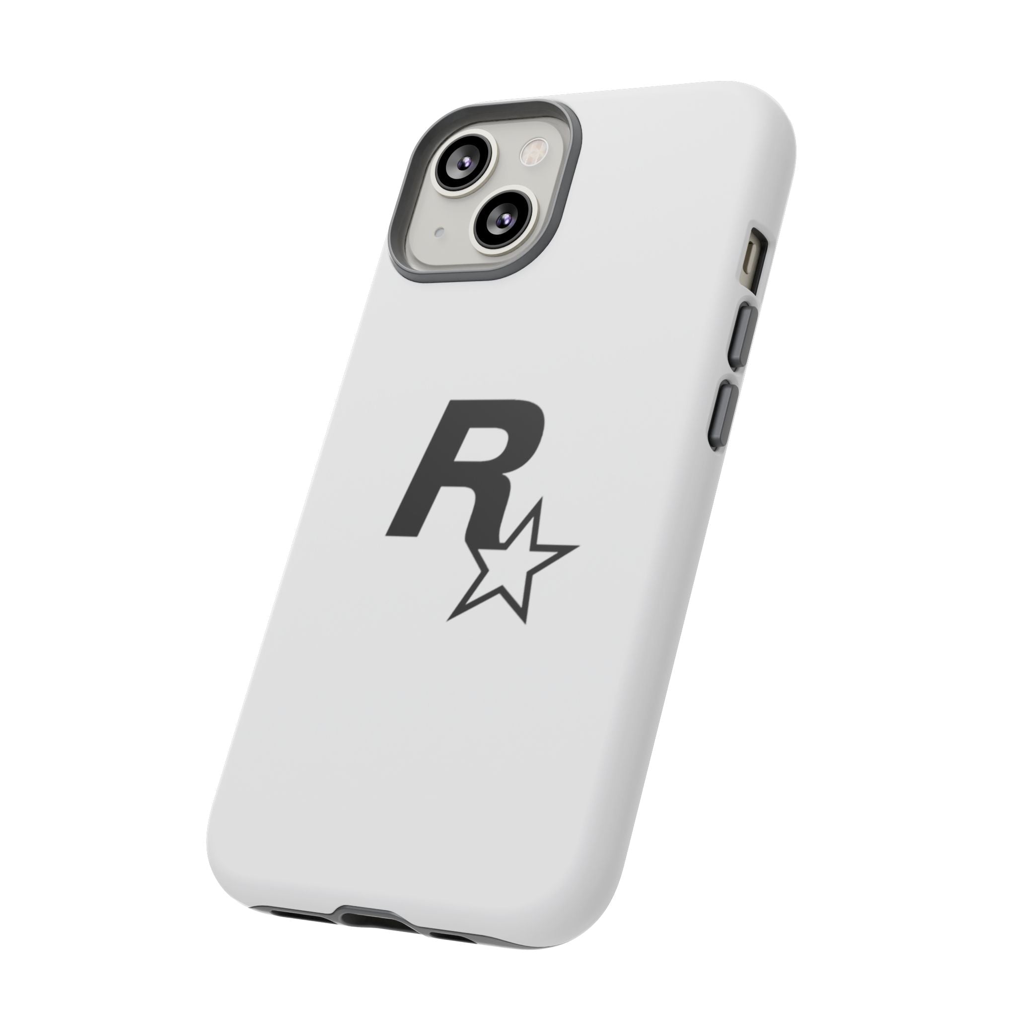 White Rockstar Logo Tough Cases - GTA Accessories
