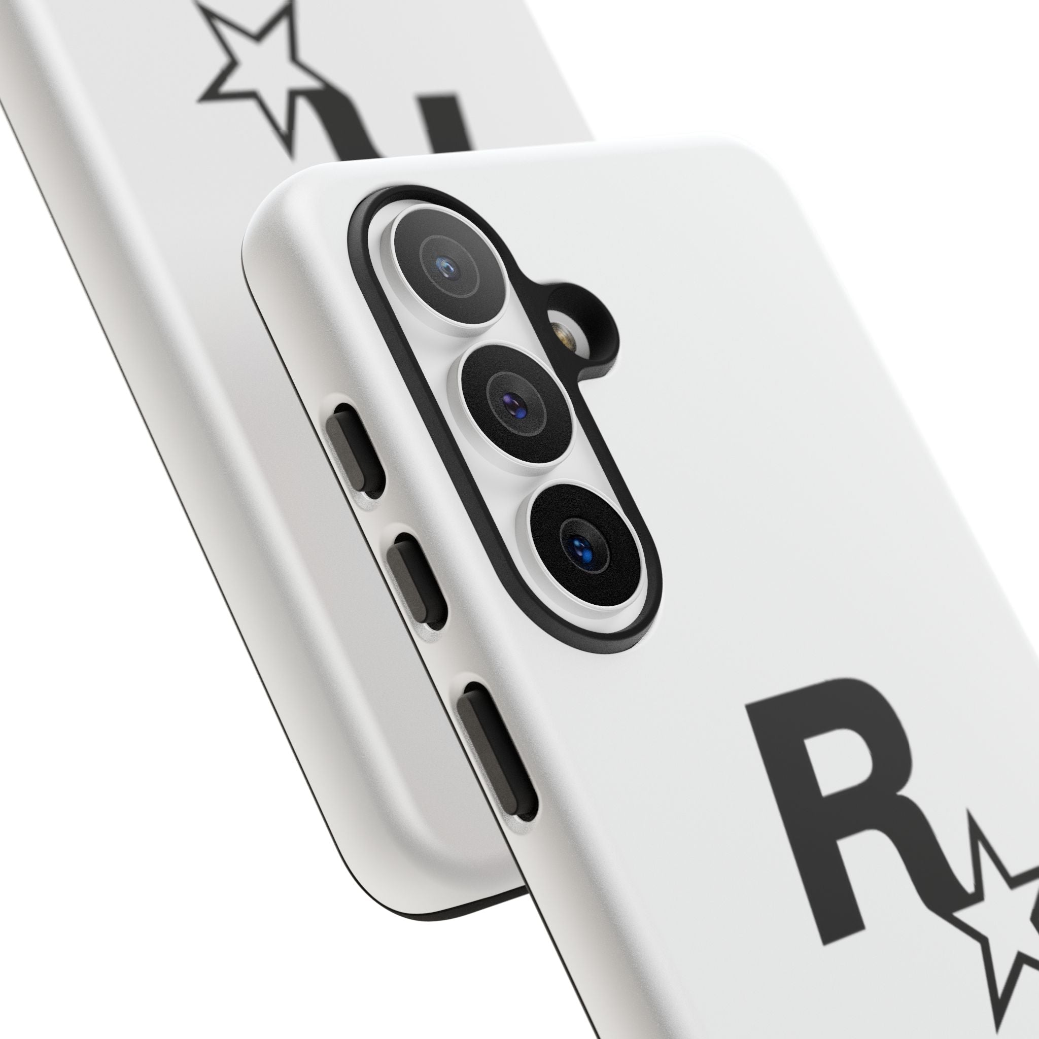 White Rockstar Logo Tough Cases - GTA Accessories