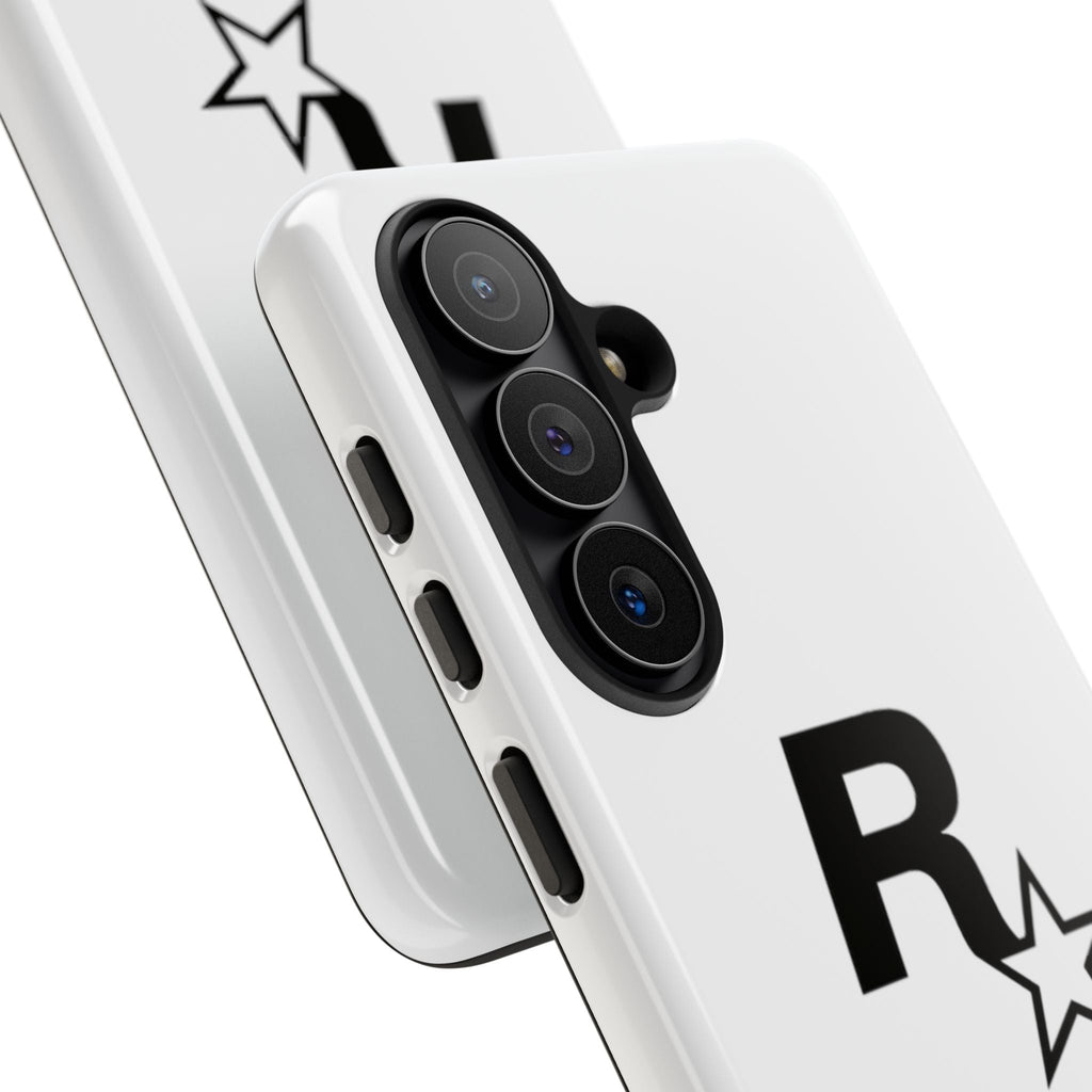 White Rockstar Logo Tough Cases - GTA Accessories