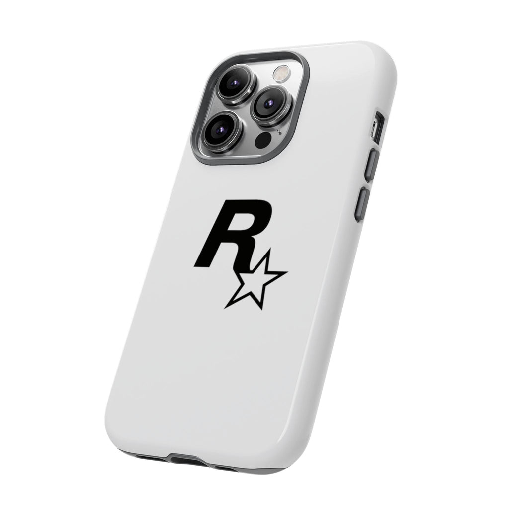 White Rockstar Logo Tough Cases - GTA Accessories