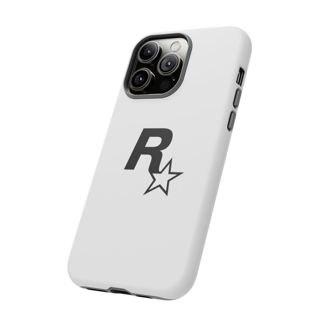 White Rockstar Logo Tough Cases - GTA Accessories