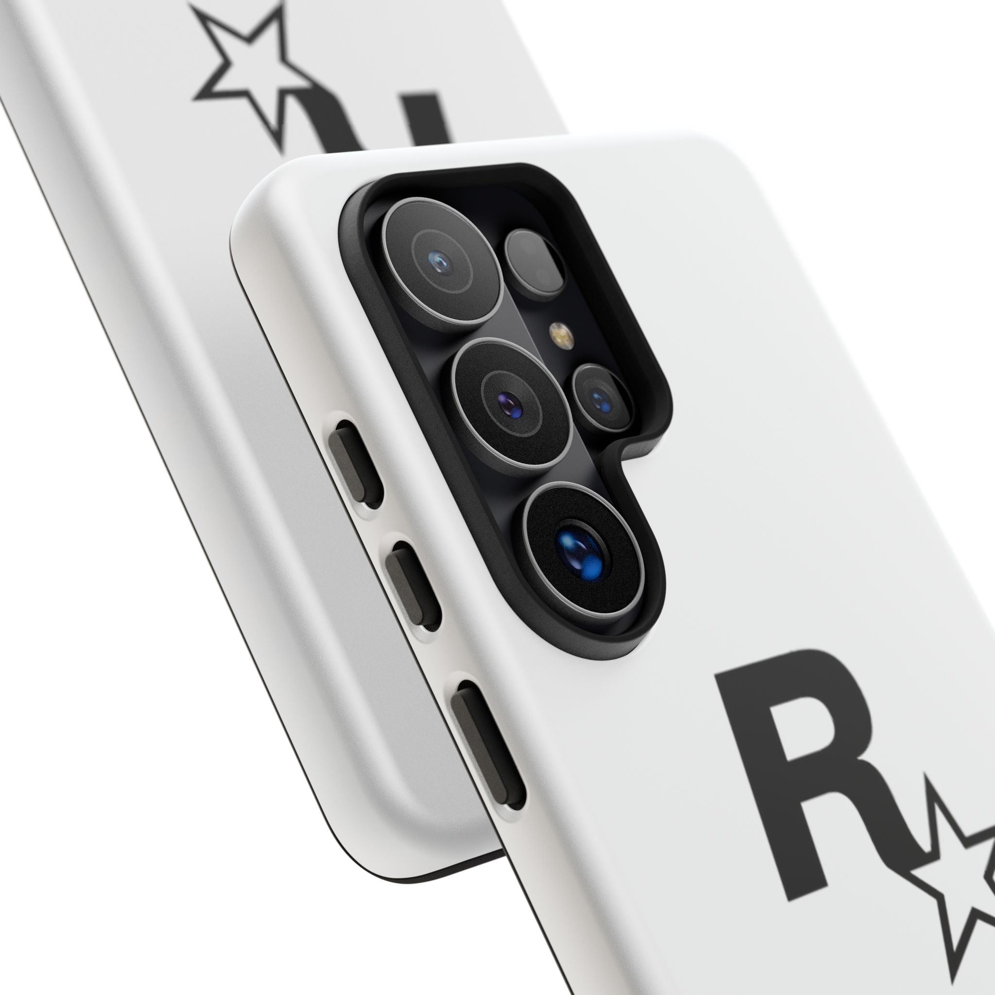 White Rockstar Logo Tough Cases - GTA Accessories