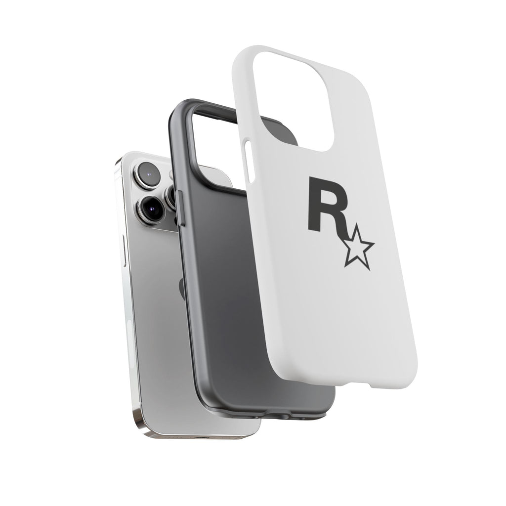White Rockstar Logo Tough Cases - GTA Accessories