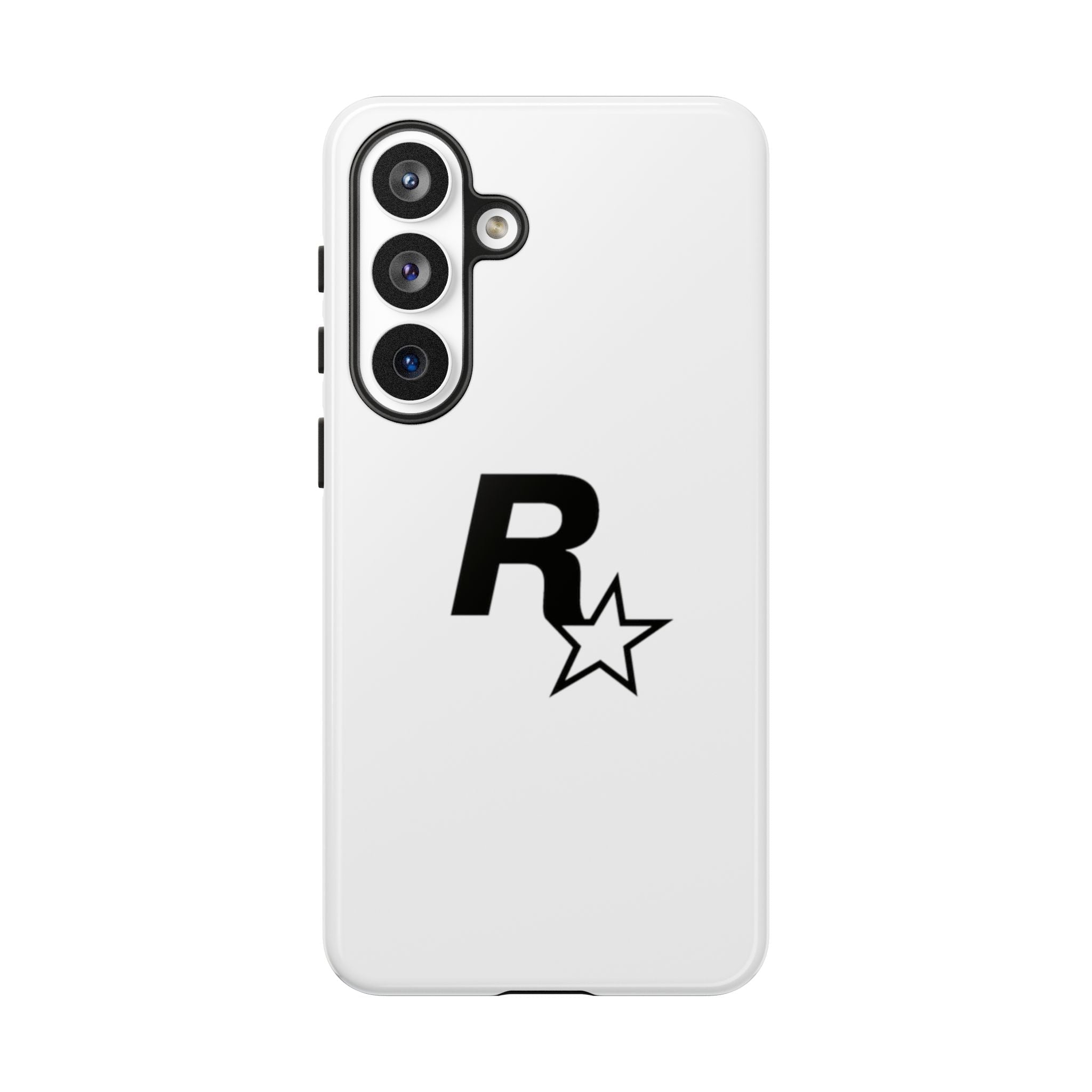 White Rockstar Logo Tough Cases - GTA Accessories