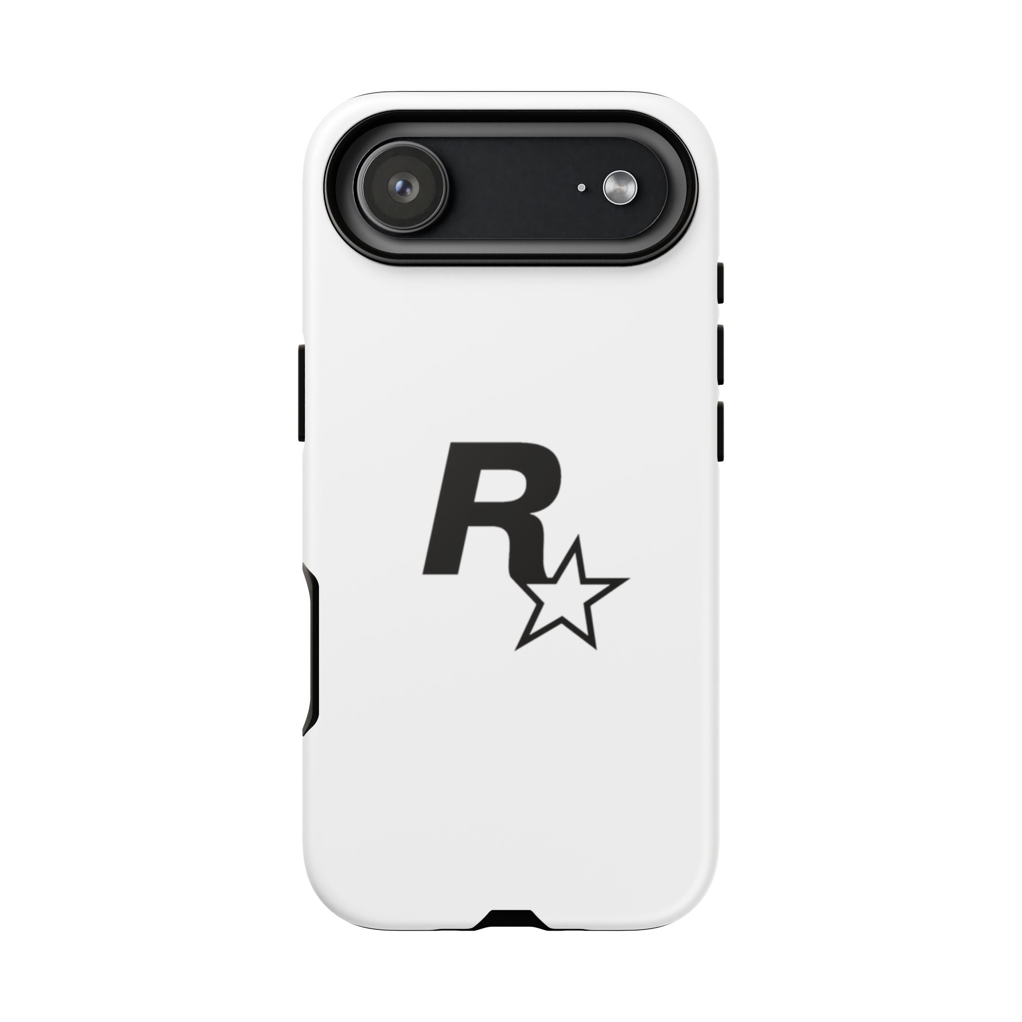White Rockstar Logo Tough Cases - GTA Accessories