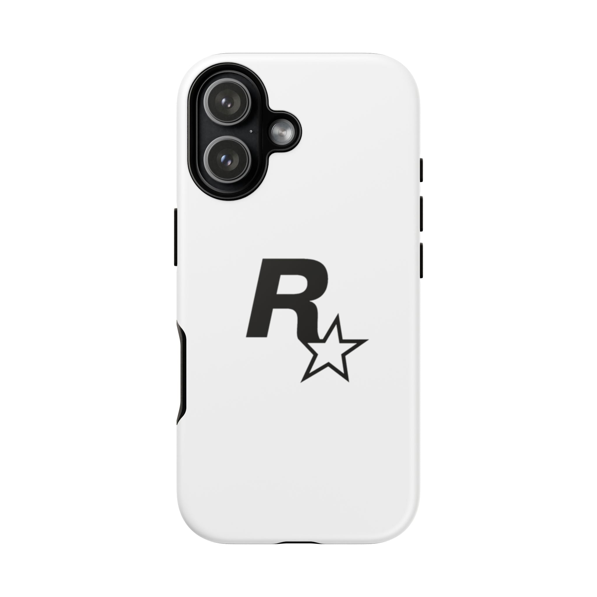 White Rockstar Logo Tough Cases - GTA Accessories