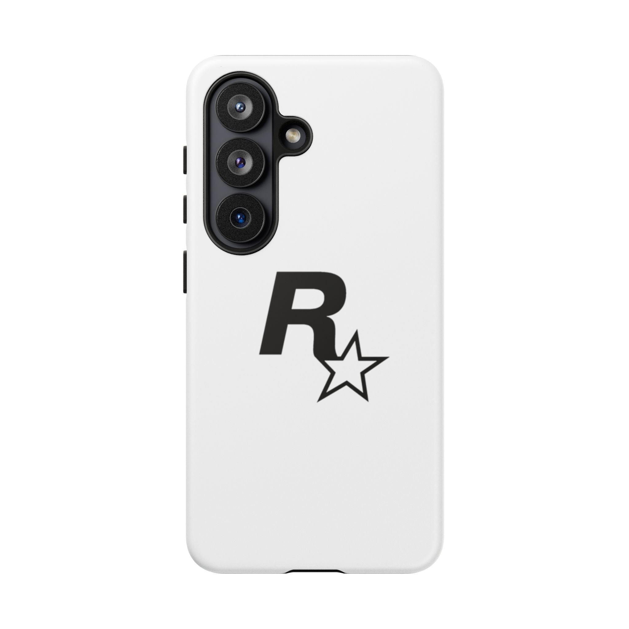 White Rockstar Logo Tough Cases - GTA Accessories