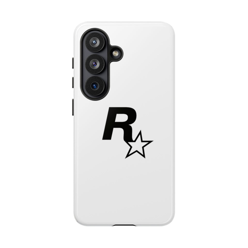 White Rockstar Logo Tough Cases - GTA Accessories