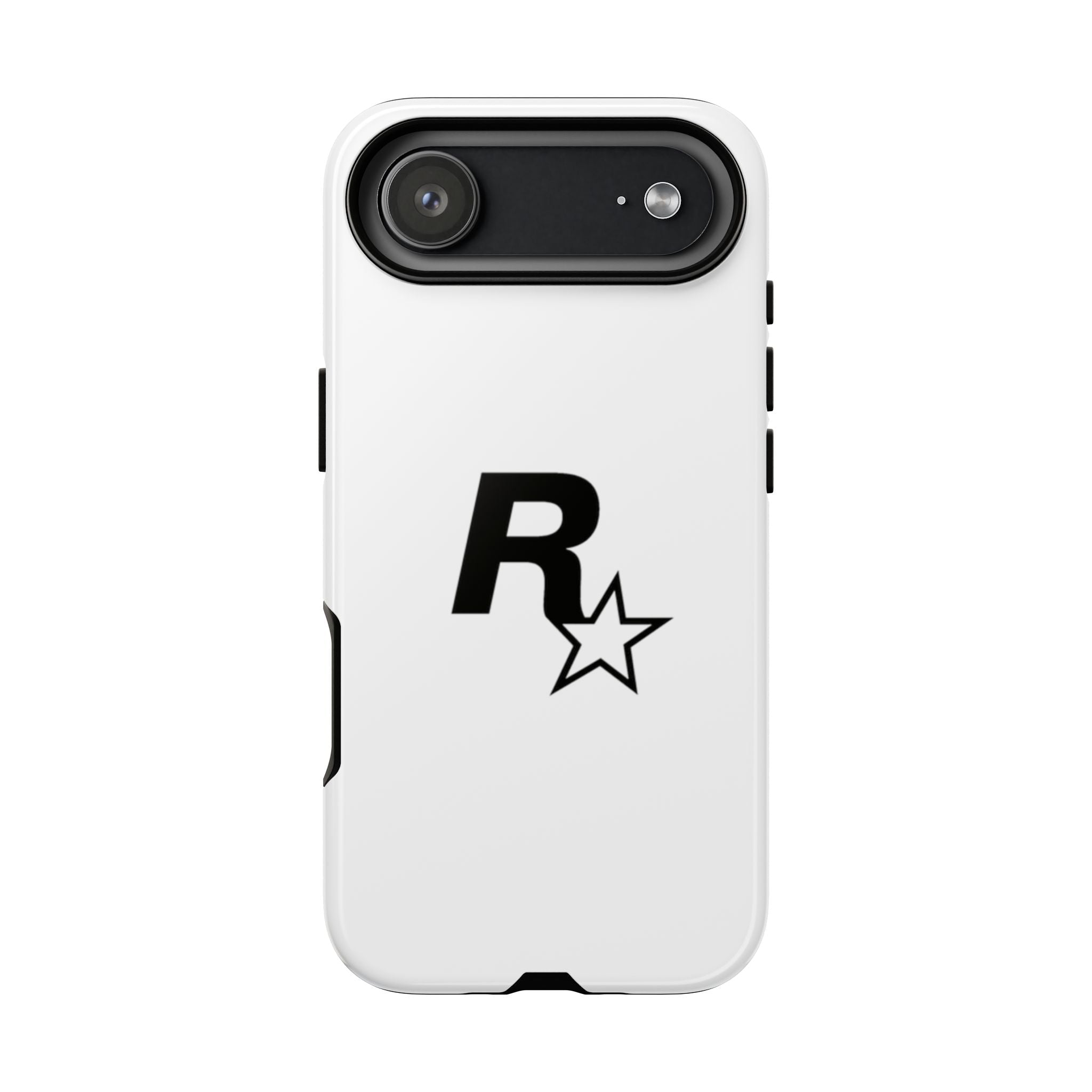 White Rockstar Logo Tough Cases - GTA Accessories