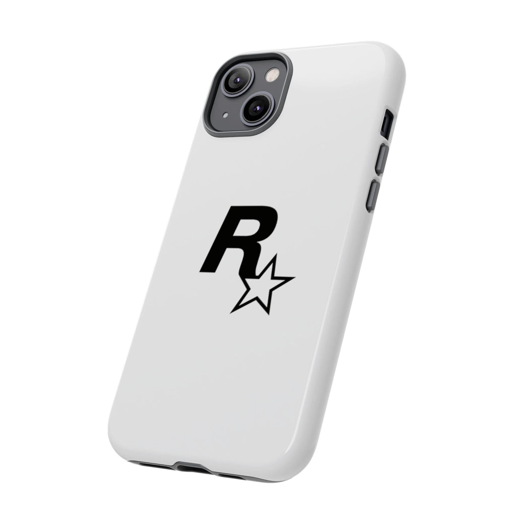 White Rockstar Logo Tough Cases - GTA Accessories