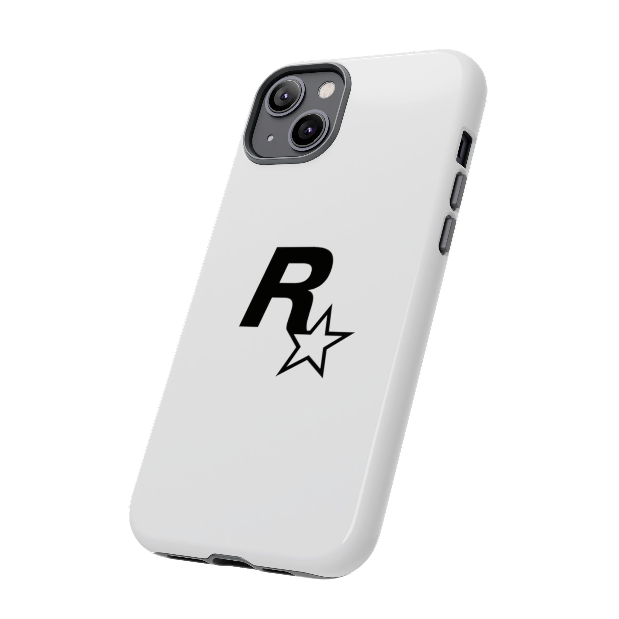 White Rockstar Logo Tough Cases - GTA Accessories