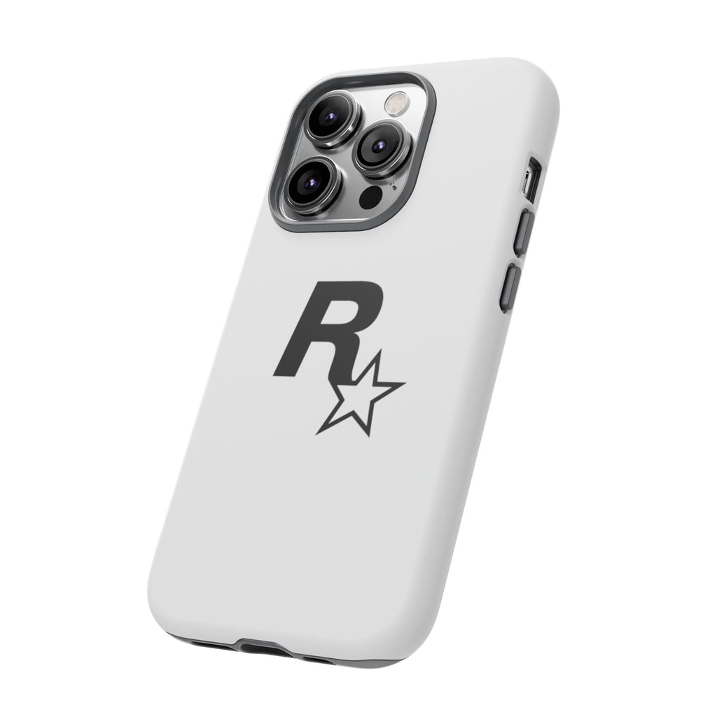 White Rockstar Logo Tough Cases - GTA Accessories