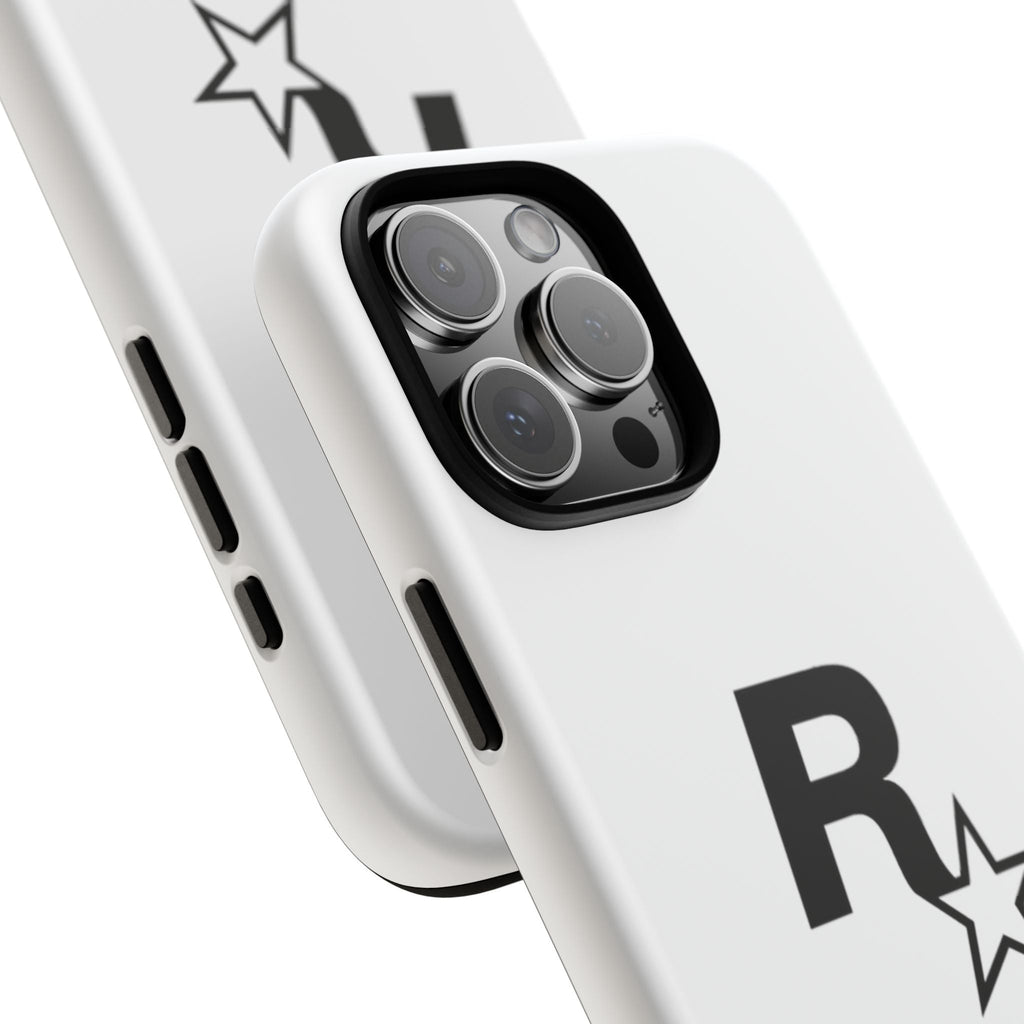 White Rockstar Logo Tough Cases - GTA Accessories