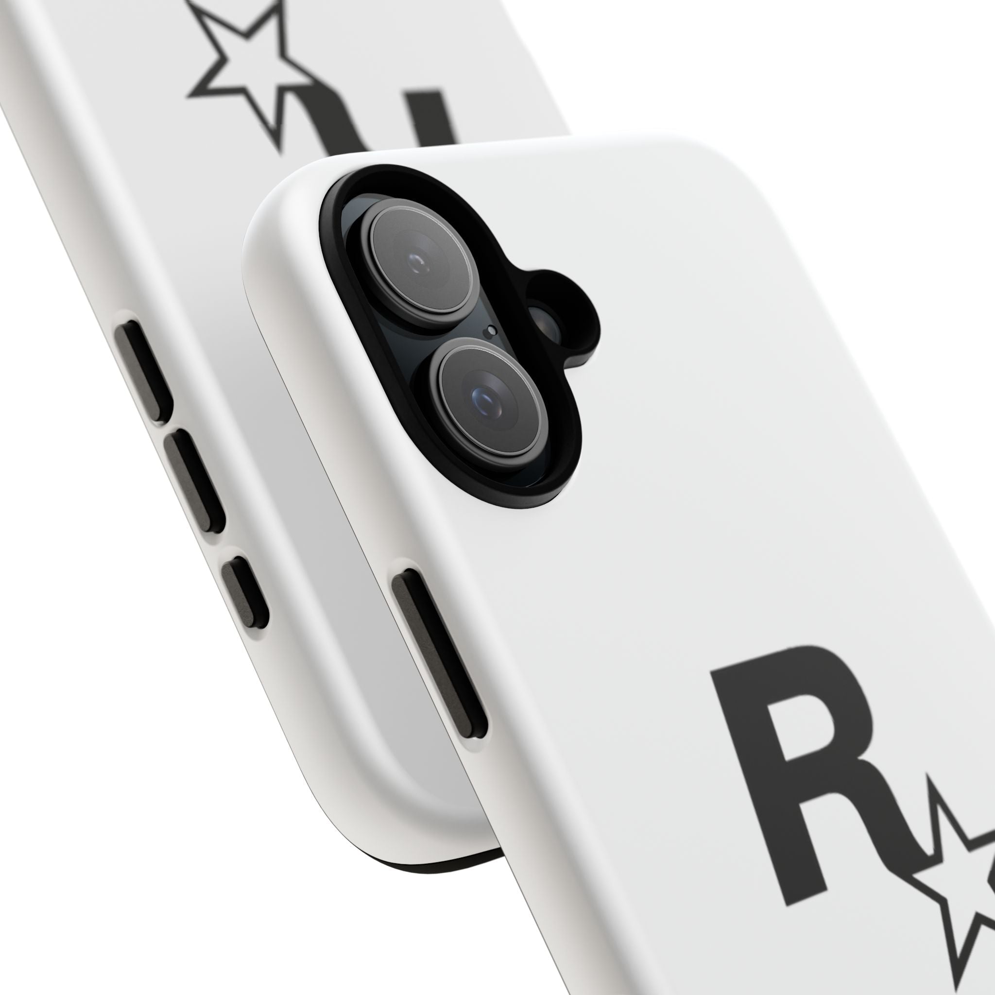 White Rockstar Logo Tough Cases - GTA Accessories