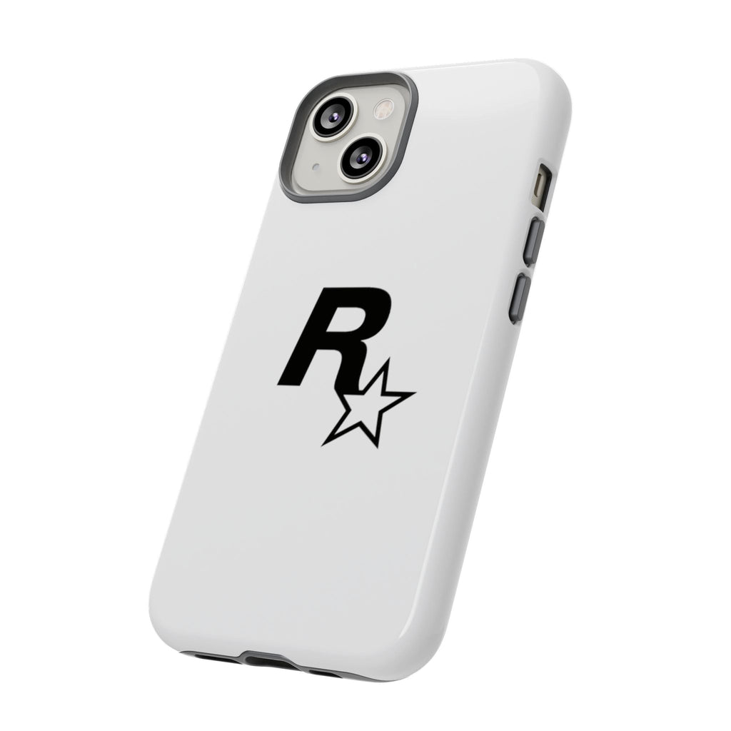 White Rockstar Logo Tough Cases - GTA Accessories