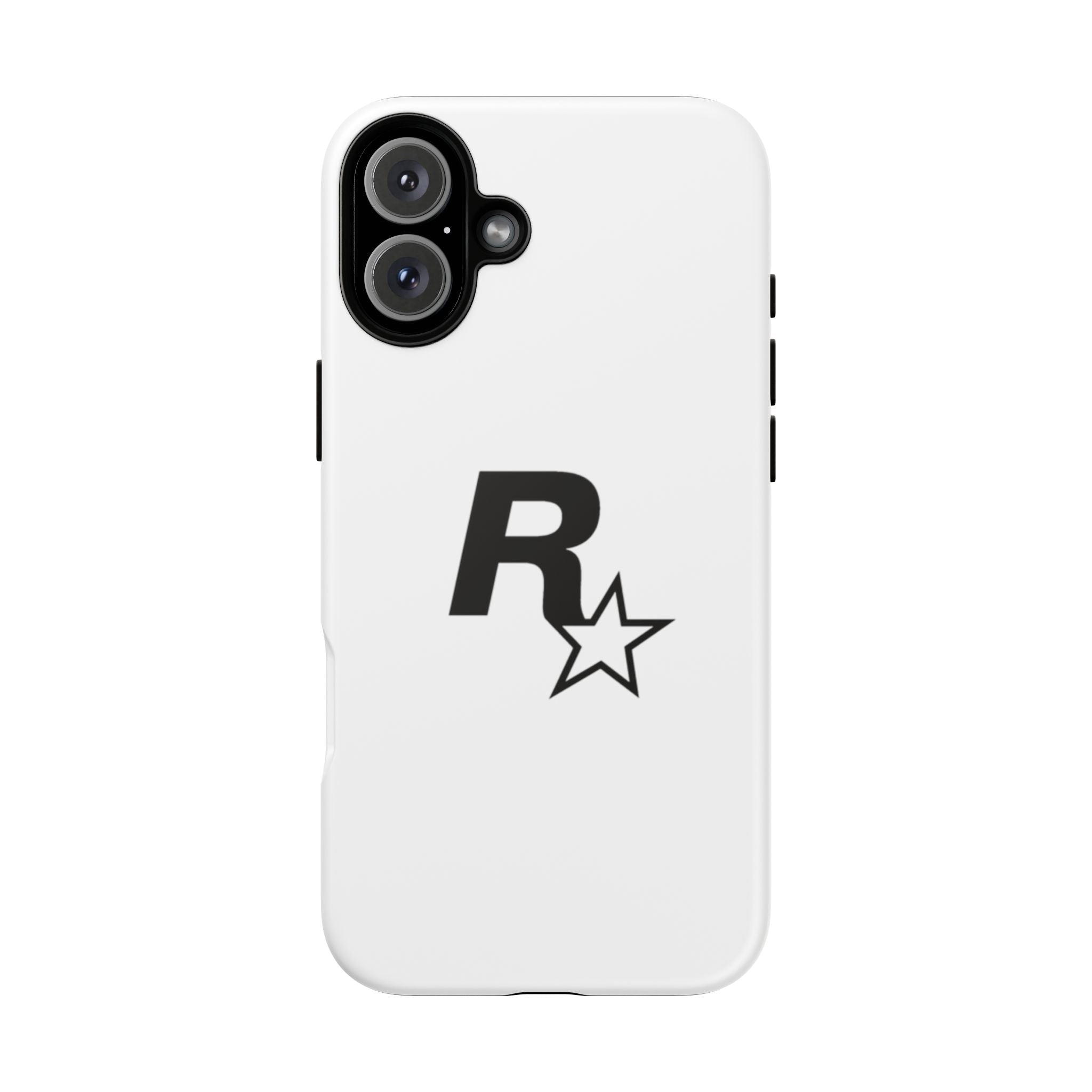 White Rockstar Logo Tough Cases - GTA Accessories