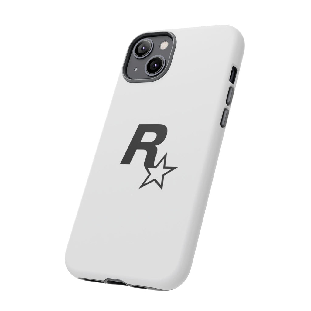 White Rockstar Logo Tough Cases - GTA Accessories