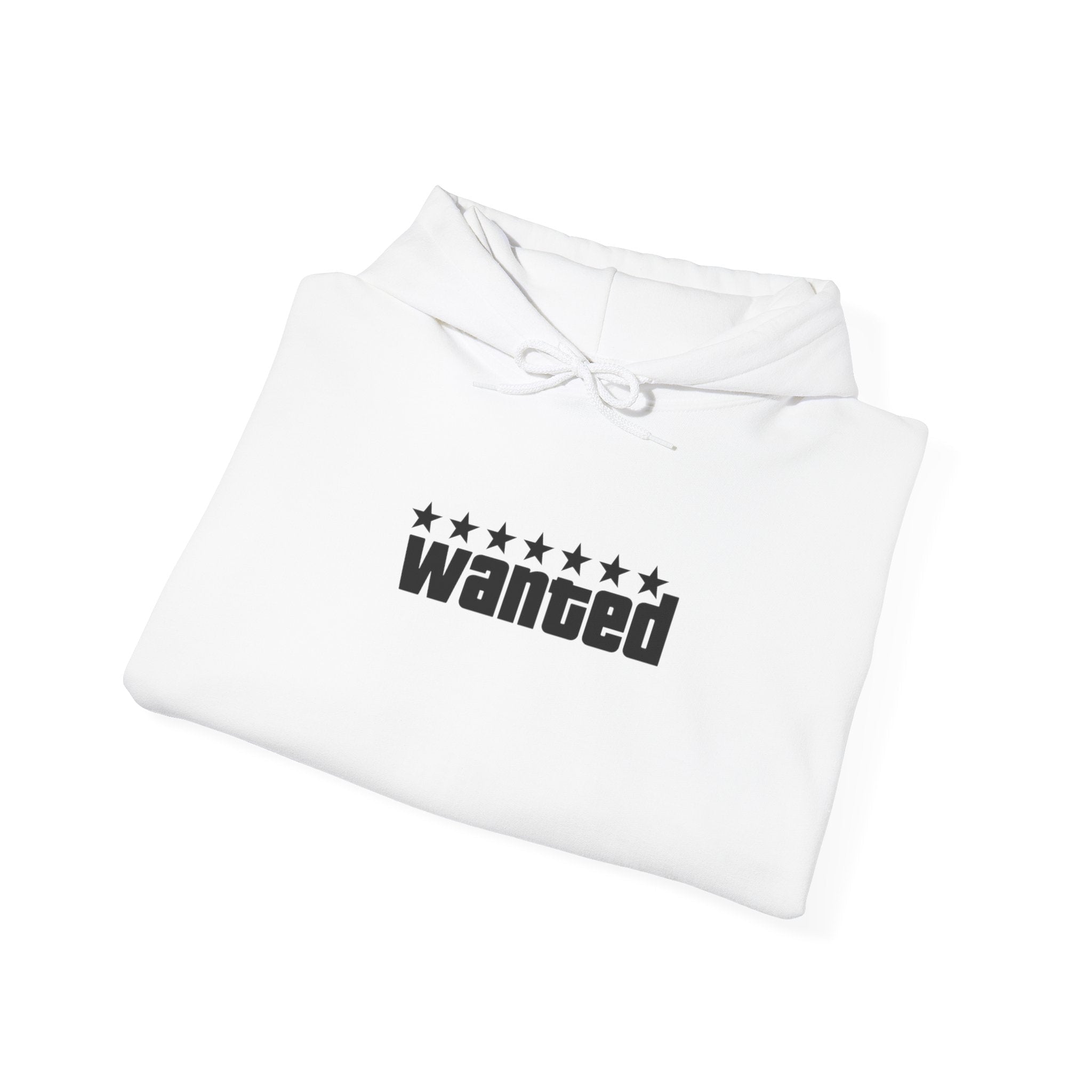 White Wanted Hooded Sweatshirt - GTA Accessories