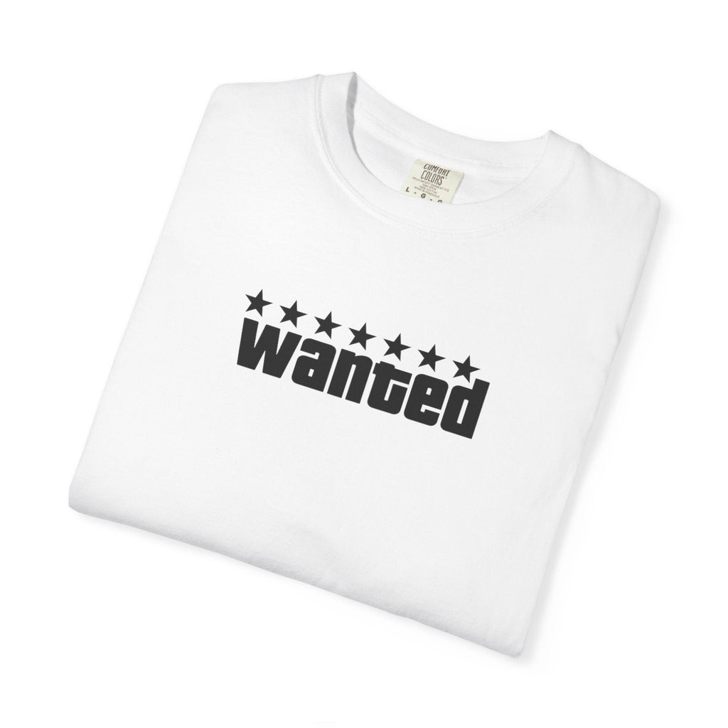 White Wanted Logo Shirt - GTA Accessories