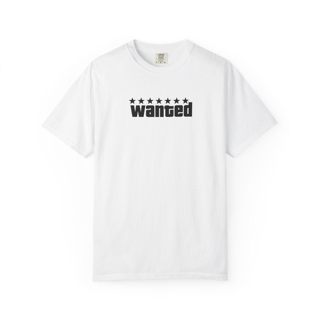 White Wanted Logo Shirt - GTA Accessories